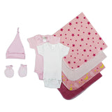 Essential Newborn Baby Girl 8 Piece Layette Set