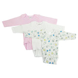 Girls' Long Sleeve Printed Onesie Variety Pack