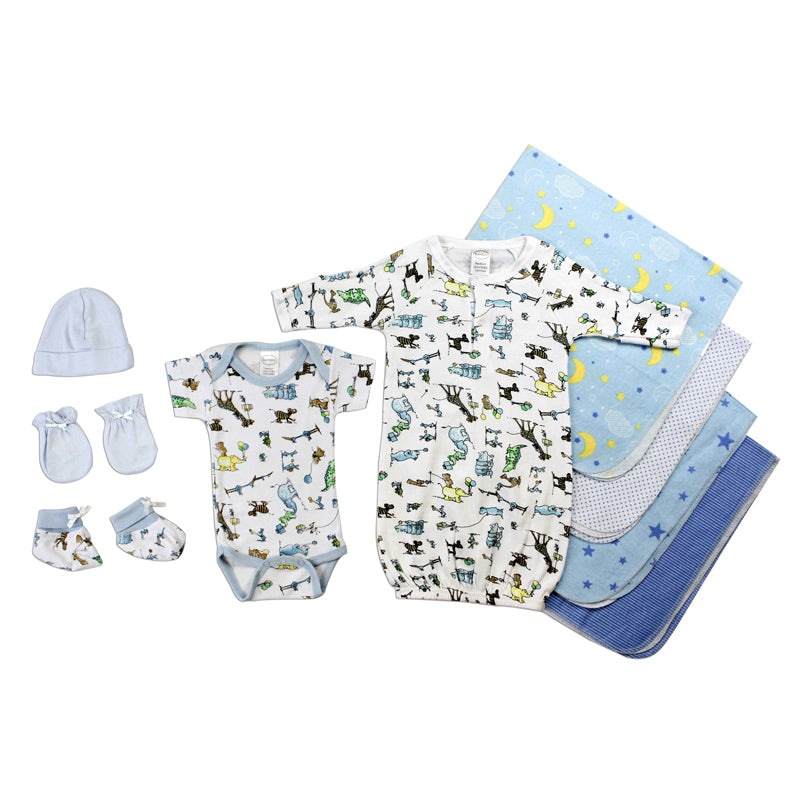 Newborn Baby Boys 9 Pc Layette Baby Shower Gift