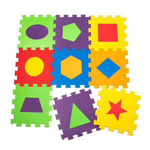 Matrax Eva Puzzle Play Mat, Geometric Shapes, 33 x 33 cm x 7 mm