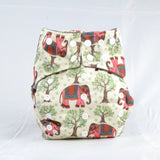 Earthlie Cloth Diaper - Elephants