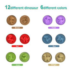 Zunammy Dinasour Egg Carton STEM Teaches Colors and Shapes, Sorting
