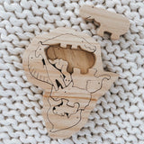 Afriland, Wooden Puzzle African Animals