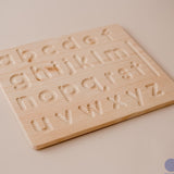QToys Australia Lower case letter lacing board