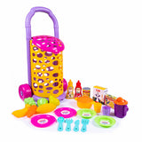 Dede Toy Trolley Food Set,Toy Play Food, Pretend Play Toys For 3+ Year