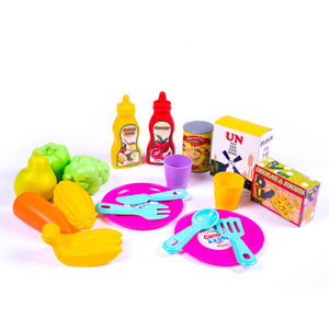 Dede Toy Trolley Food Set,Toy Play Food, Pretend Play Toys For 3+ Year
