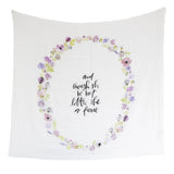 Lavender Blooms - Organic Swaddle Blanket