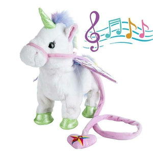 Funny Electric Walking Music Unicorn Plush Toy Stuffed Animal Toy