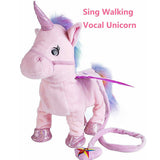 Funny Electric Walking Music Unicorn Plush Toy Stuffed Animal Toy