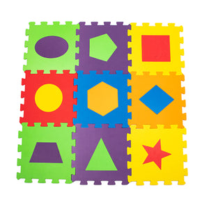 Matrax Eva Puzzle Play Mat, Geometric Shapes, 33 x 33 cm x 7 mm