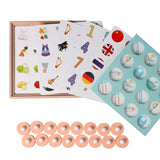 Wooden Toy - Matching Memory Chess Game for Children