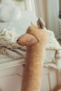 Giant Plush Toy Alpaca, rust